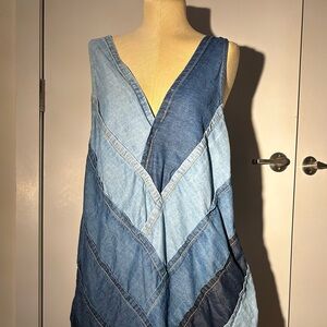 Free People Patches of Denim Mini Dress